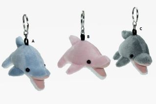 Obrázek z Klíčenka delfín plyš 12cm, 3druhy(12) 